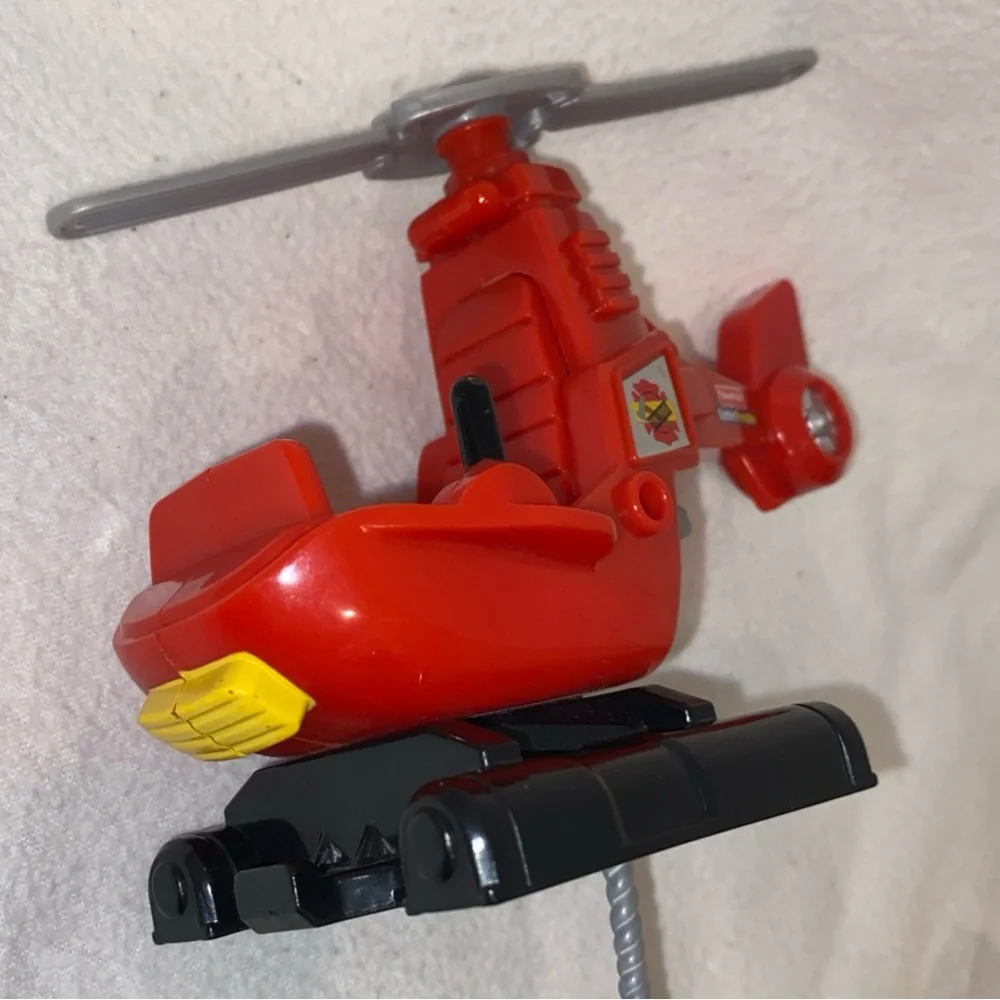 Little People Fire Rescue set , Drew, helicopter, basket, ladder